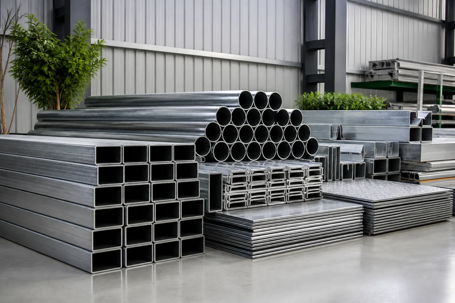 Fotografía de Perfiles de acero galvanizado